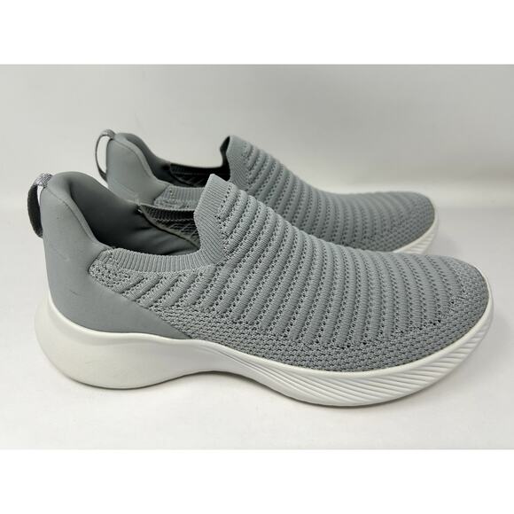 Naturalizer Womens Elite Comfortable Slip On Knit Sneaker Grey Fabric 8 Wide - Picture 2 of 8
